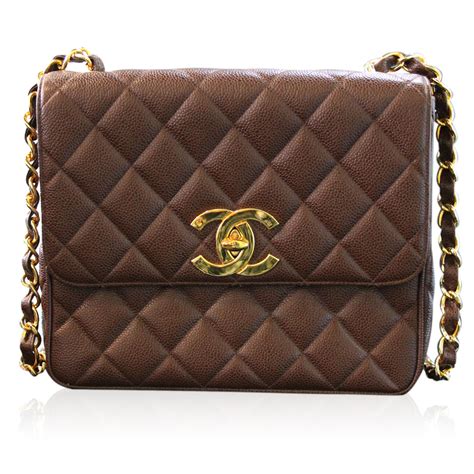 brown leather chanel bag|chanel black bags classic quilted.